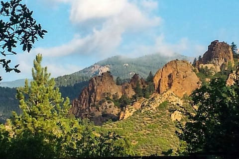 View Of North Cheyenne Canon From Backyard