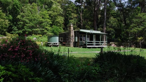 Cabin 1 (Wombat) seen from the garden