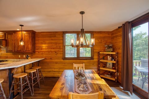Dining area just off the kitchen