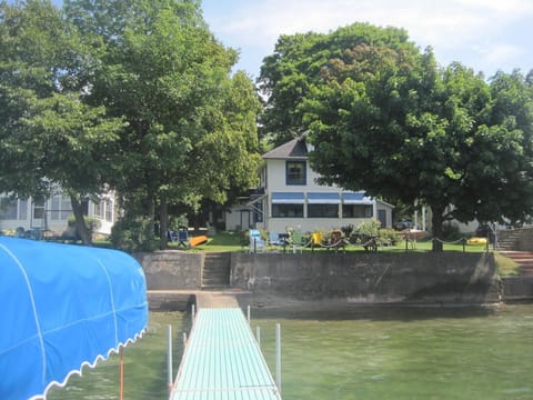 Lake front view and dock