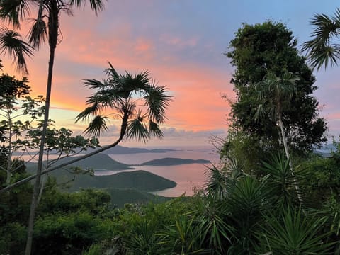 View to the British Virgin Islands from front yard of the home 