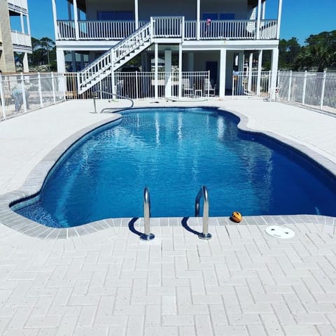 We have one of the largest pools on the island - 16x40!