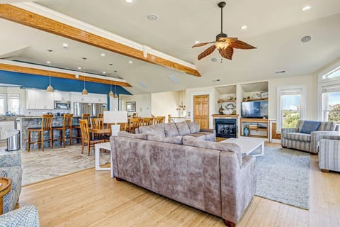 Top-Level Living Room with Deck Access