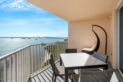 Natural beauty, as far as the eye can see; the jaw dropping view of southwest Florida from the private, open 10th floor balcony.