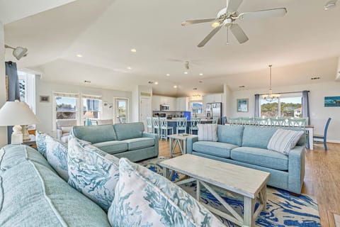 Top-Level Living Room with Deck Access