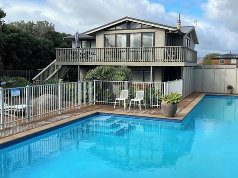 Seabreeze photographed from the end of the swimming pool. 
