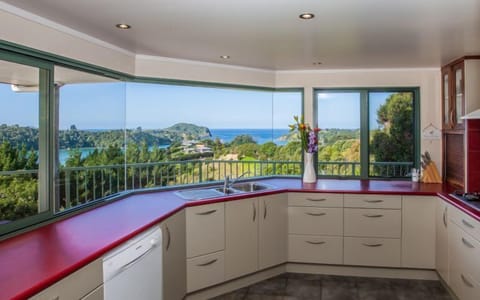 Spectacular Views from Kitchen -Tutukaka Lodge