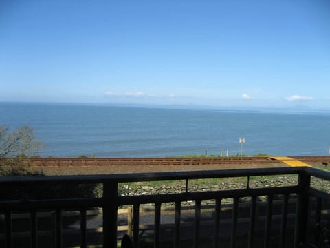 The balcony looking towards the Llyn peninsula