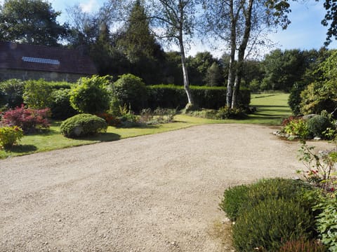 The garden in front of the house