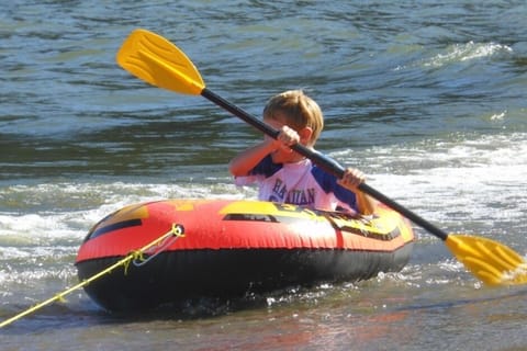 Kids enjoying the lake
