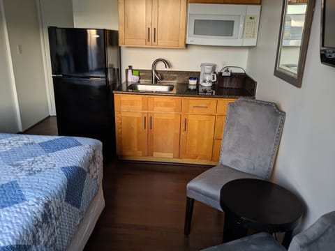 Sitting area in studio.