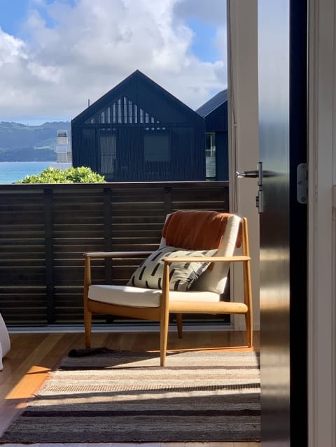 Glimpse of sea from upstairs hall