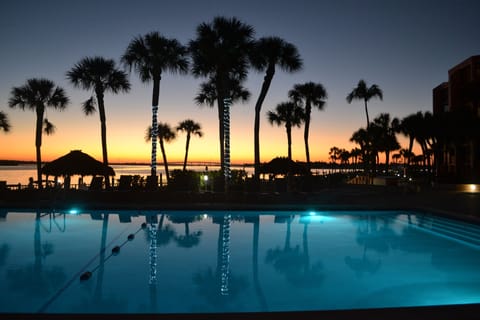 Beautiful Sunrises, this is right out front of our Condo over looking the pool!