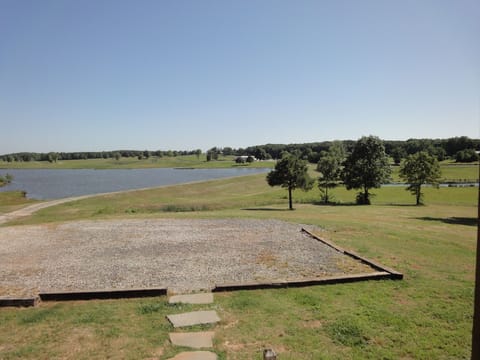 View from the front porch of  the Farmhouse,