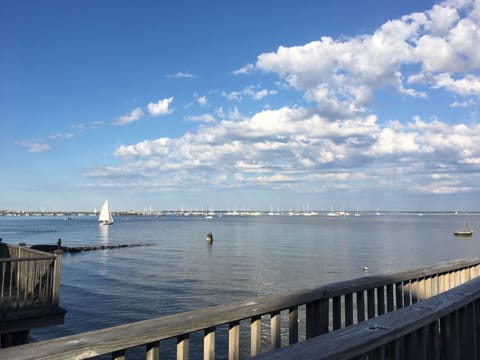 View and water access from shared deck.