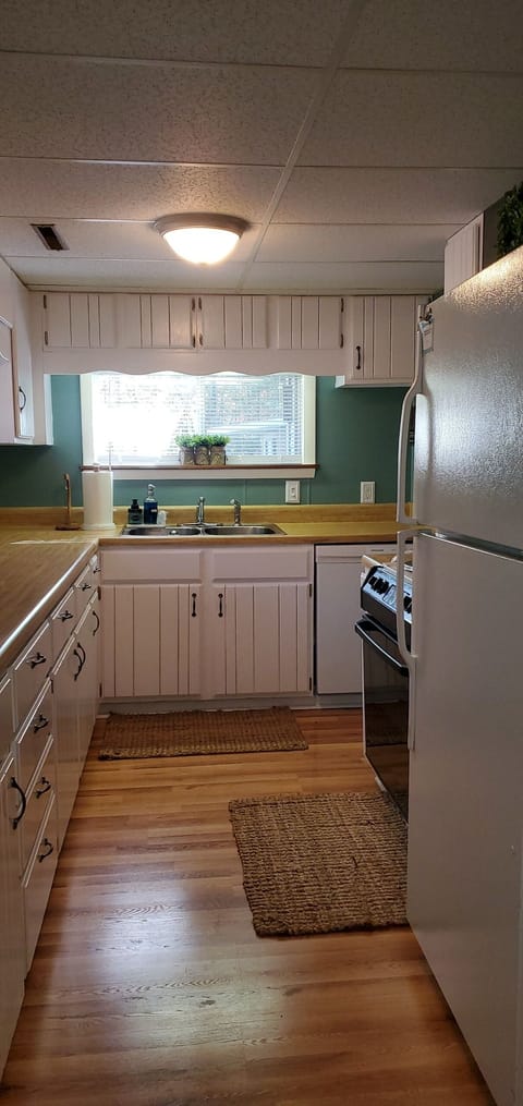 Fully stocked Kitchen with lots of counter space.