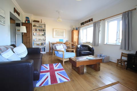Spacious open plan living/dining room.