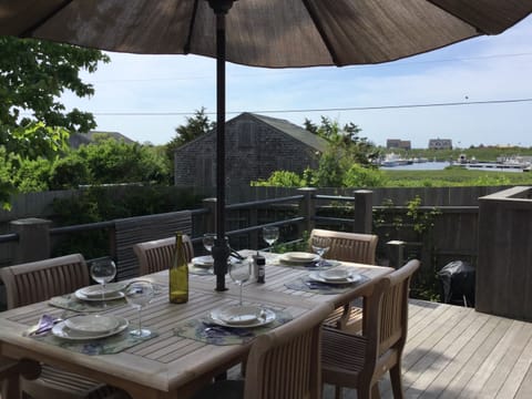 Sweet spot on back deck😊overlooking creek