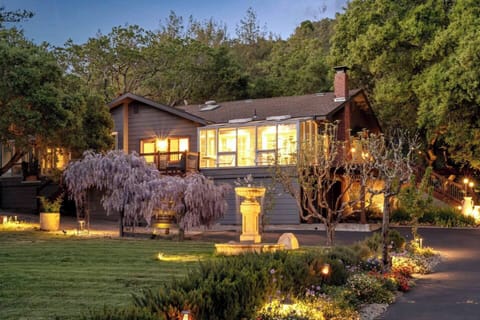 Colorful Bounty of landscape in front of Main House