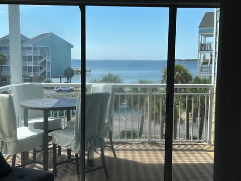Enjoy your private balcony off the living room.