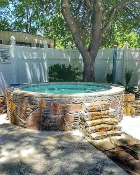 Shared Hot Tub, about a 3 Minute walk from the house