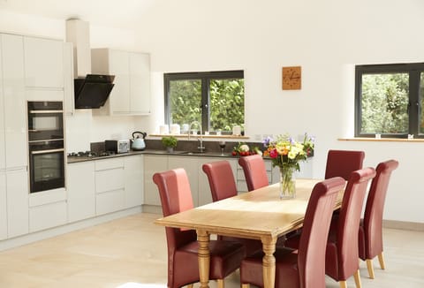 Ground floor: Fully-equipped kitchen and open-plan dining