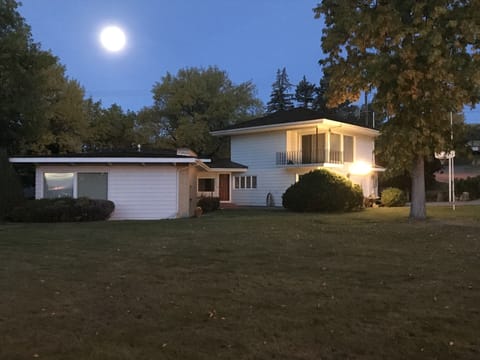 Front house and yard with off street parking