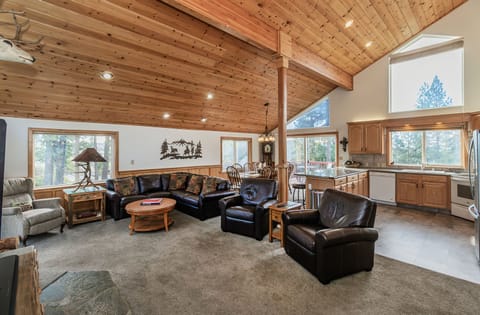 Large family room with plenty of seating
