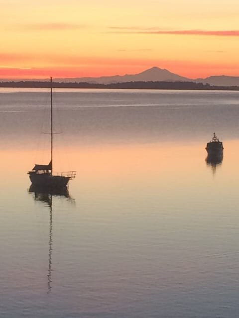 Sunrise at Mill Bay Moments with Mount Baker as backdrop