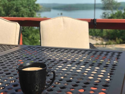 Million dollar view of Lake Norfork from the back deck.