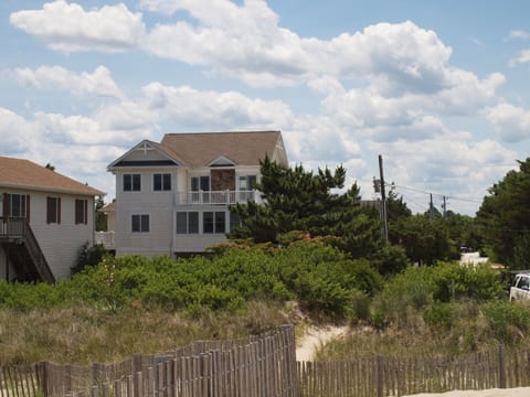 View of the house from the beach.