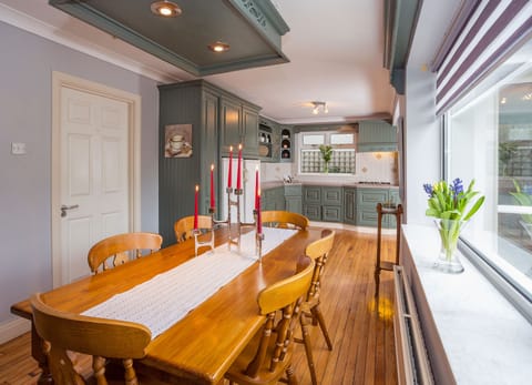 Kitchen and dining area