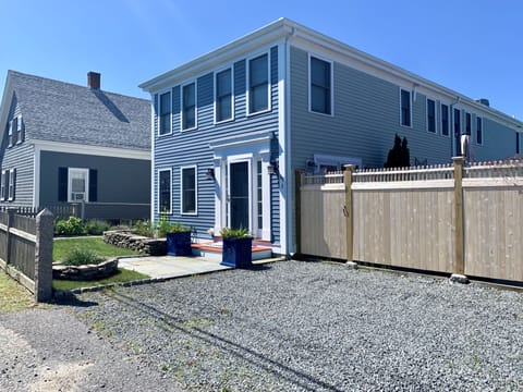Condo and patio entrance from driveway
