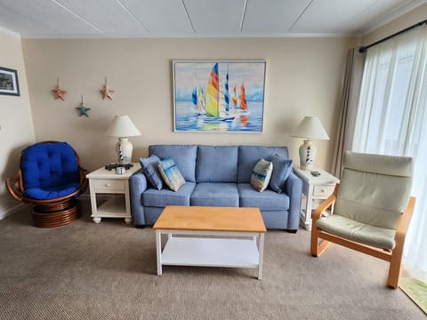 Plenty of comfy seating. New queen sleeper sofa
