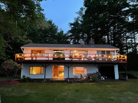 Lovely cafe lights at night