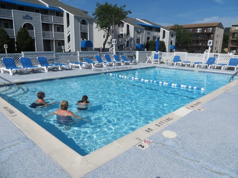pool is 75  ft from condo