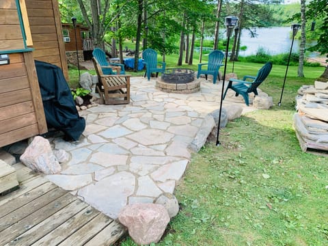 Relax around the fire pit day or night! 