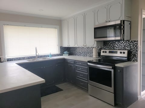 Kitchen window overlooks golf course
