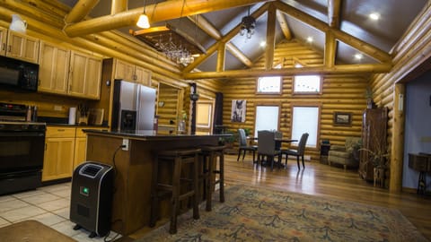 Kitchen is open to the Dining Room with light pouring in from the Atrium