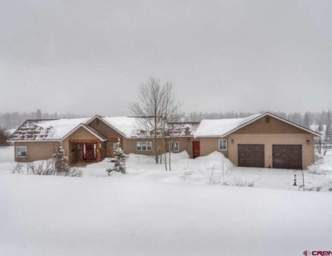 Front Of House In Winter