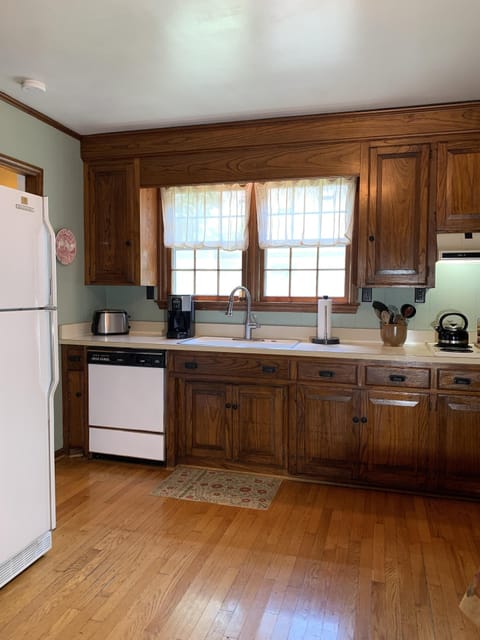 Roomy kitchen with great counter space.