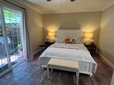 Relax in a queen size bed