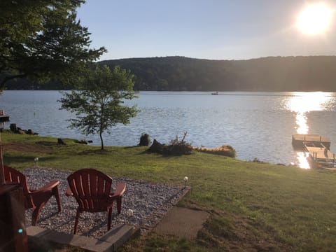 backyard sunset