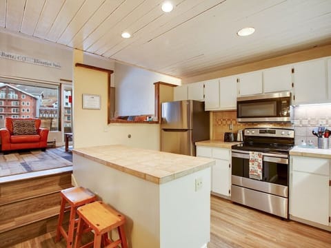 Kitchen with updated stainless appliances