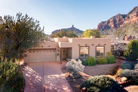 Our home is located in a quiet neighborhood nestled among the red rocks.