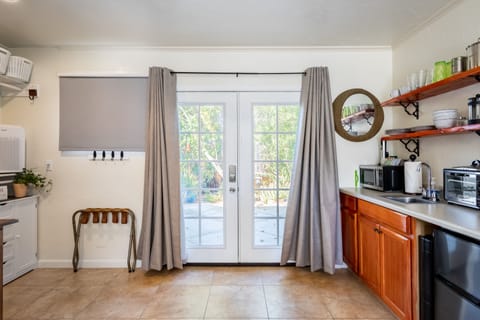 Lots of natural sun and blackout curtains for when you want your privacy.