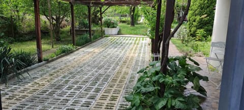 Outdoor parking for two cars minimum