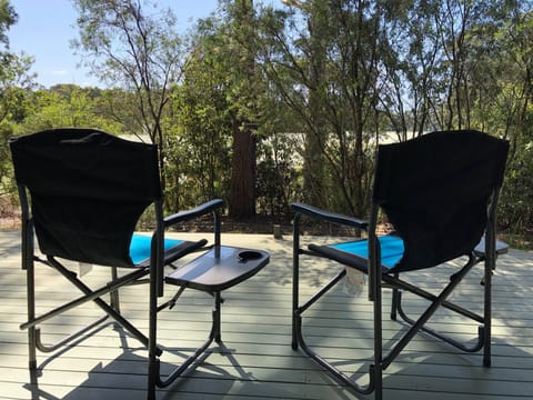 Relax on the large deck
