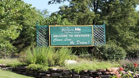 Welcome Sign by Westgate Gate Entrance