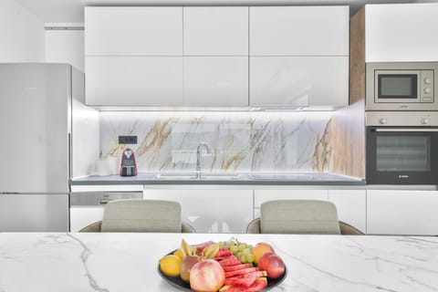 LUXURY KITCHEN ON THE 1ST FLOOR OF THE VILLA COOK WITH A SEA VIEW